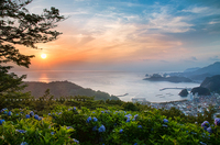 松崎町・牛原山からの夕日