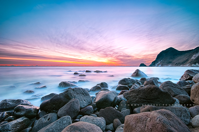 夕日色の南伊豆・伊浜海岸