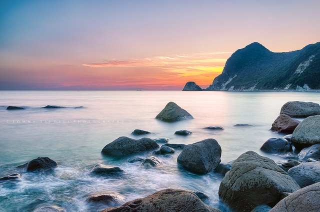 夕焼けの南伊豆・伊浜海岸