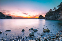 西伊豆堂ヶ島・瀬浜の夕景