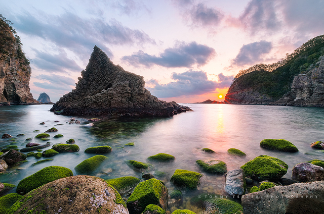 西伊豆・浮島海岸の夕景