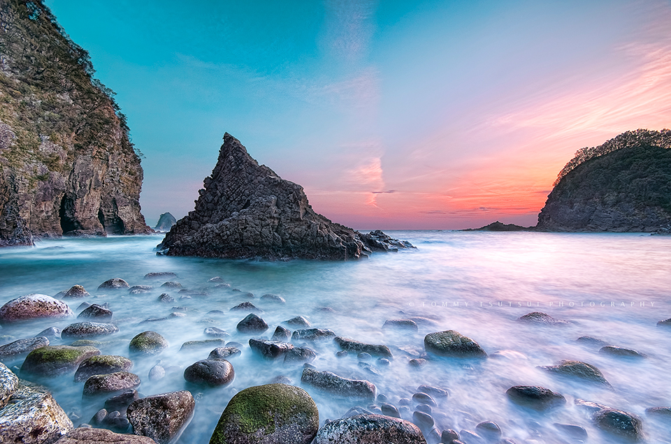 残照の西伊豆・浮島海岸